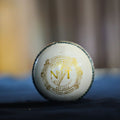 White Hand-Stitched Cricket Ball