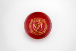 Red Hand-Stitched Cricket Ball