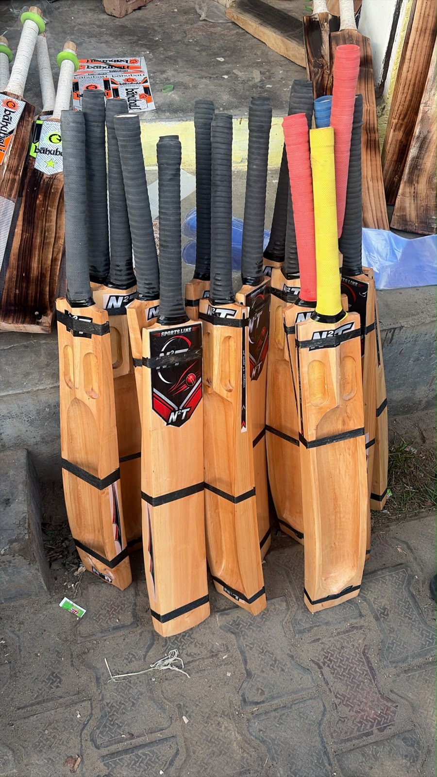 Hard Tennis Cricket Bat – Red