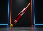 Hard Tennis Cricket Bat – Red