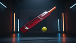 Hard Tennis Cricket Bat – Red