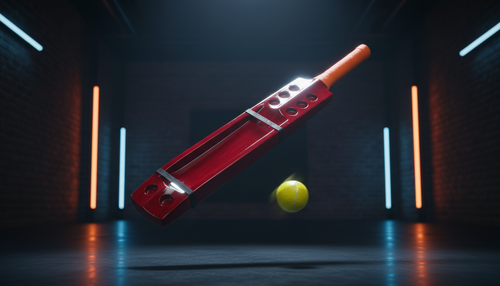 Hard Tennis Cricket Bat – Red