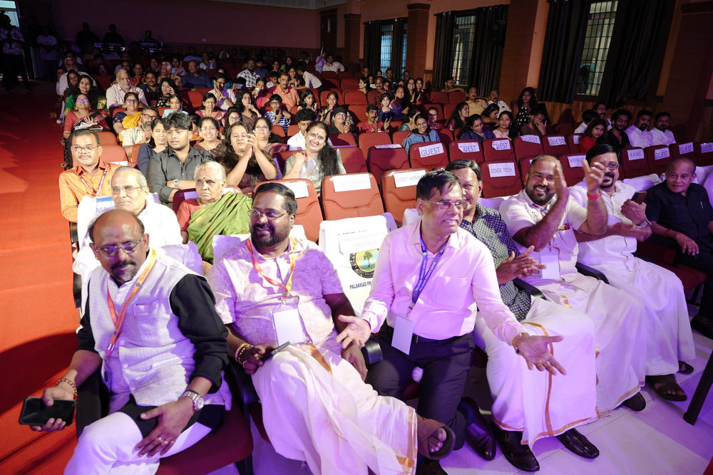 Guests watching the programme